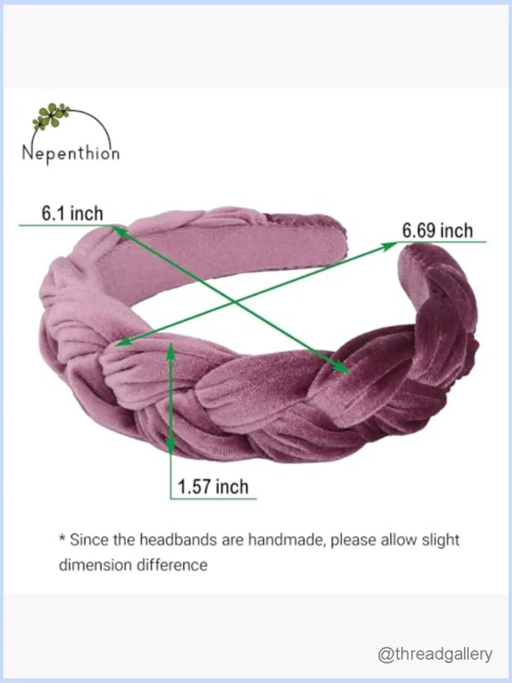 Braided Velvet Headband Non-Slip Stretchy Comfort Hair Accessories